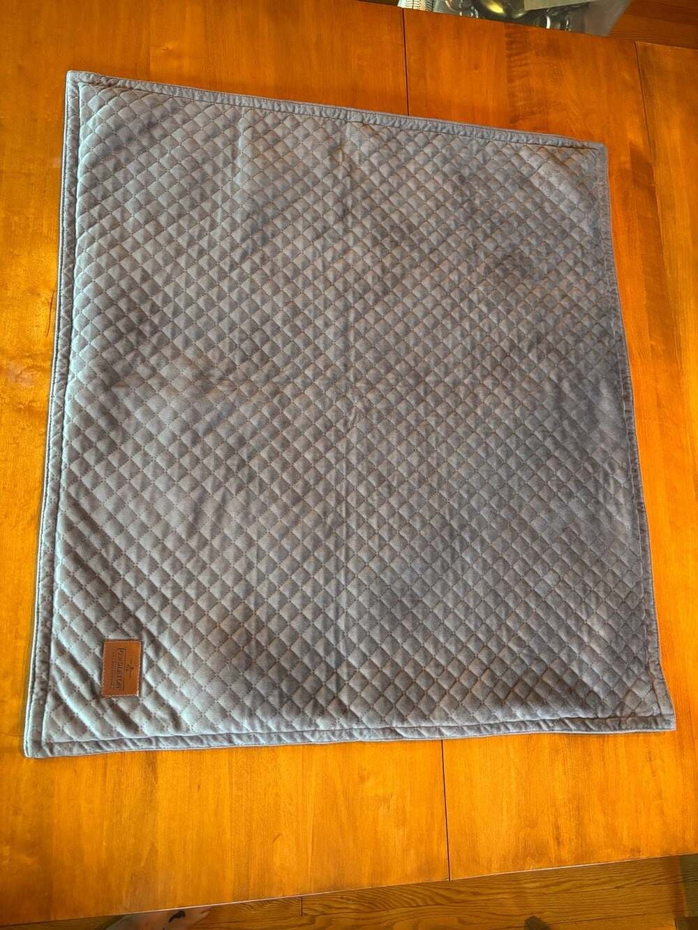 Pendleton Home Collection Quilted Velvet Weighted Blanket Gray Outer Cover